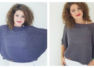 Batwing Sweater Free Crochet Pattern and Video Tutorial