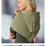 Cabled Hooded Cowl Free Crochet Pattern