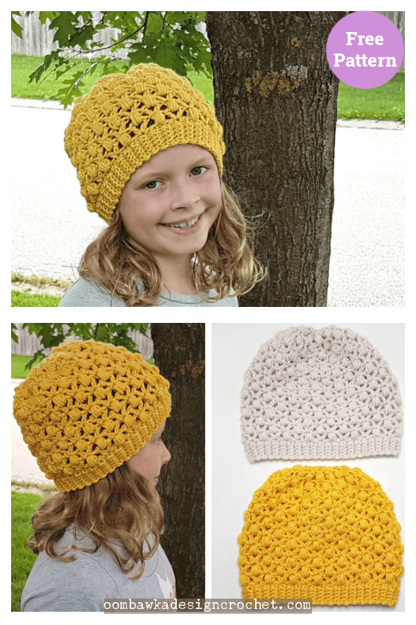Chic Mimosa Hat Free Crochet Pattern 