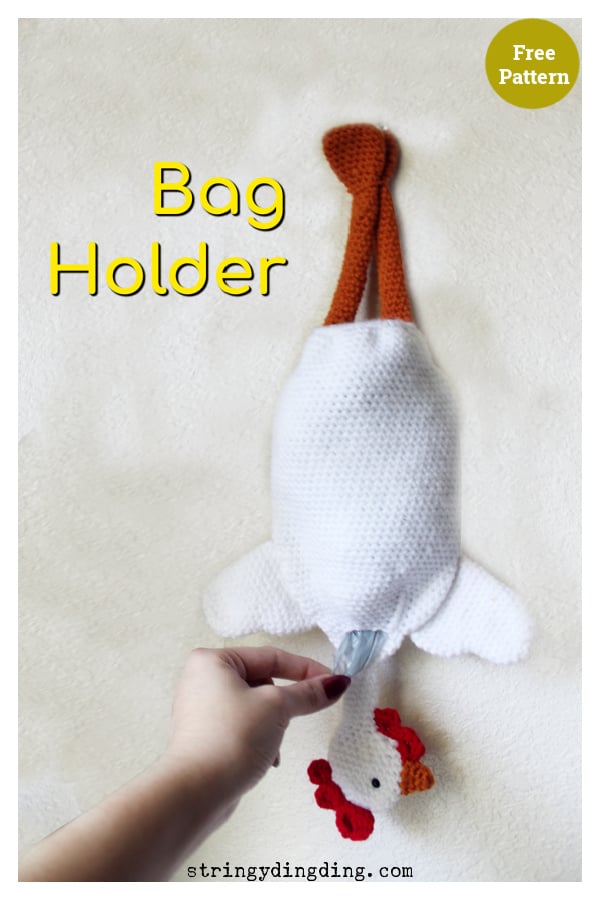 Chicken Plastic Bag Holder Free Crochet Pattern