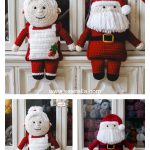 Christmas Mr and Mrs Santa Free Crochet Pattern