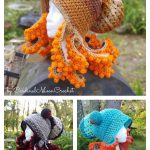 Crochet Octopus Hat with Tentacles