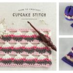 Cupcake Stitch Free Crochet Pattern and Video Tutorial