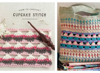 Cupcake Stitch Free Crochet Pattern and Video Tutorial