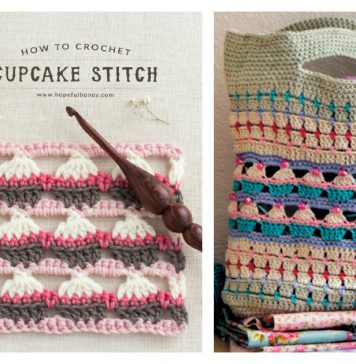 Cupcake Stitch Free Crochet Pattern and Video Tutorial