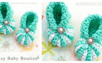 Easy Baby Booties Free Crochet Pattern and Video Tutorial