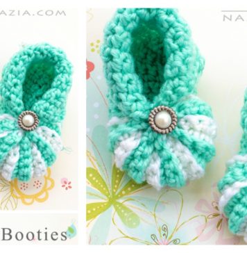 Easy Baby Booties Free Crochet Pattern and Video Tutorial