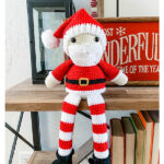 Friendly Santa Shelf Sitter Free Crochet Pattern