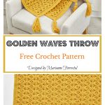 Golden Waves Throw Free Crochet Pattern