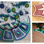 Granny Christmas Tree Skirt Free Crochet Pattern