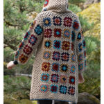 Granny Square Hooded Coat Free Crochet Pattern