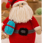 Huggable Santa Pillow Free Crochet Pattern