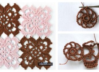 Lacy Granny Square Free Crochet Pattern