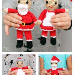 Mini Santa & Mrs. Claus Amigurumi Free Crochet Pattern