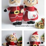 Mrs.Santa Claus and Mr.Santa Claus Ragdoll Crochet Pattern