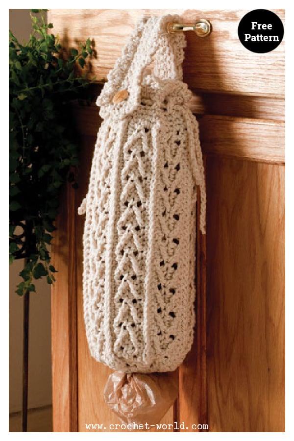 Plastic Bag Keeper Free Crochet Pattern