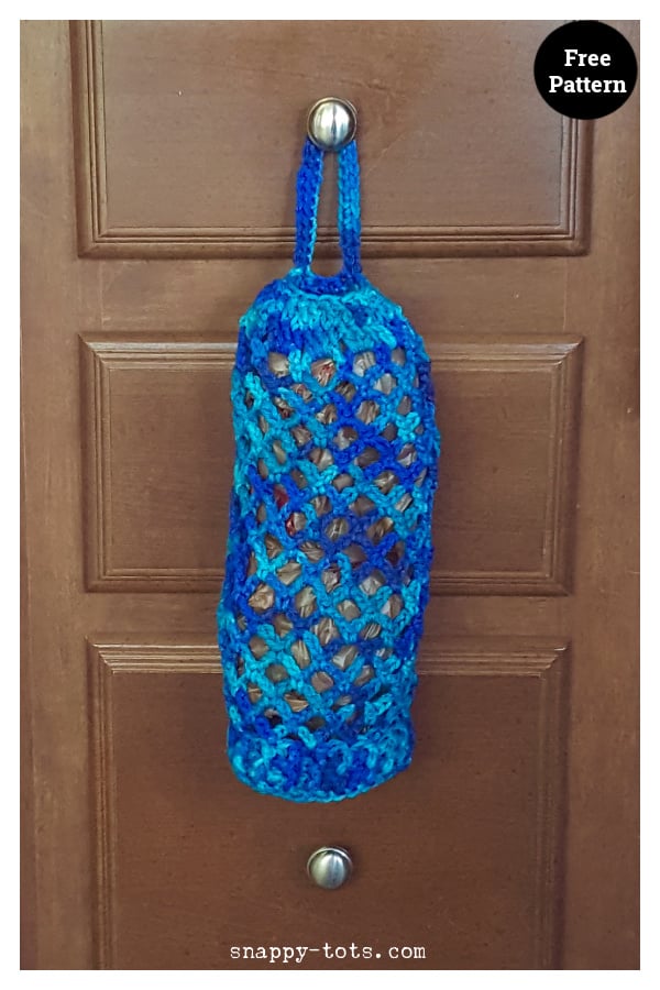 Plastic Bag Keeper Mesh Bag Free Crochet Pattern