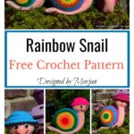 Rainbow Snail Free Crochet Pattern