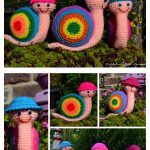 Rainbow Snail Free Crochet Pattern