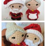 Santa and Mrs Claus Free Crochet Pattern