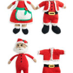 Santa and Mrs. Claus Dolls Free Crochet Pattern