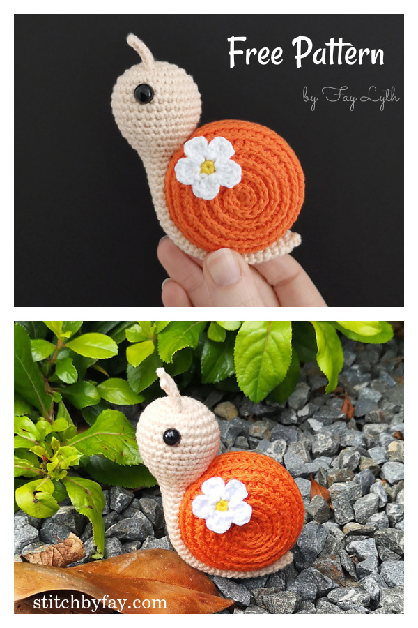 Spring Snail Amigurumi Free Crochet Pattern