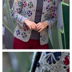 Squares Motif Mod Tiles Cardigan Free Crochet Pattern