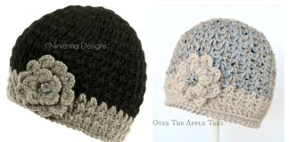V Stitch Hat Free Crochet Pattern