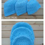 V-stitch Striped Beanie Hat Free Crochet Pattern