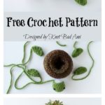 World Turtle Succulent Holder Free Crochet Pattern