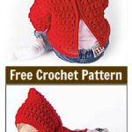 Zip Back Baby Hoodie Sweater Free Crochet Pattern