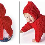 Zip Back Baby Hoodie Sweater Free Crochet Pattern