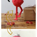 Amigurumi Flamingo Ornament Free Crochet Pattern