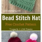 Bead Stitch Hat Free Crochet Pattern (Adult Size)