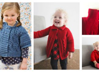 Cable Twist Baby Sweater Free Crochet Pattern