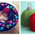 Christmas Ornament Hat Free Crochet Pattern