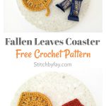 Fallen Leaves Coaster Free Crochet Pattern