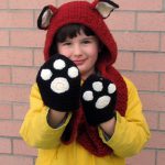 Fox Scoodie with Pockets Free Crochet Pattern