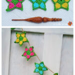 Garden Star Garland Free Crochet Pattern