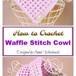 How to Crochet Waffle Stitch Cowl