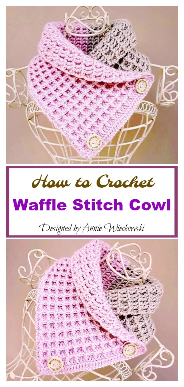 How to Crochet Waffle Stitch Cowl