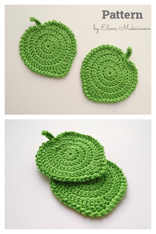 Leaf Coaster Crochet Pattern