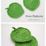 Leaf Coaster Free Crochet Pattern