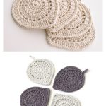 Leaf Coasters Crochet Pattern