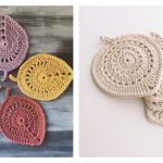 Leaf Coasters Crochet Patterns