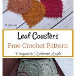 Leaf Coasters Free Crochet Pattern