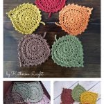 Leaf Coasters Free Crochet Pattern