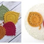 Leaf Coasters Free Crochet Pattern