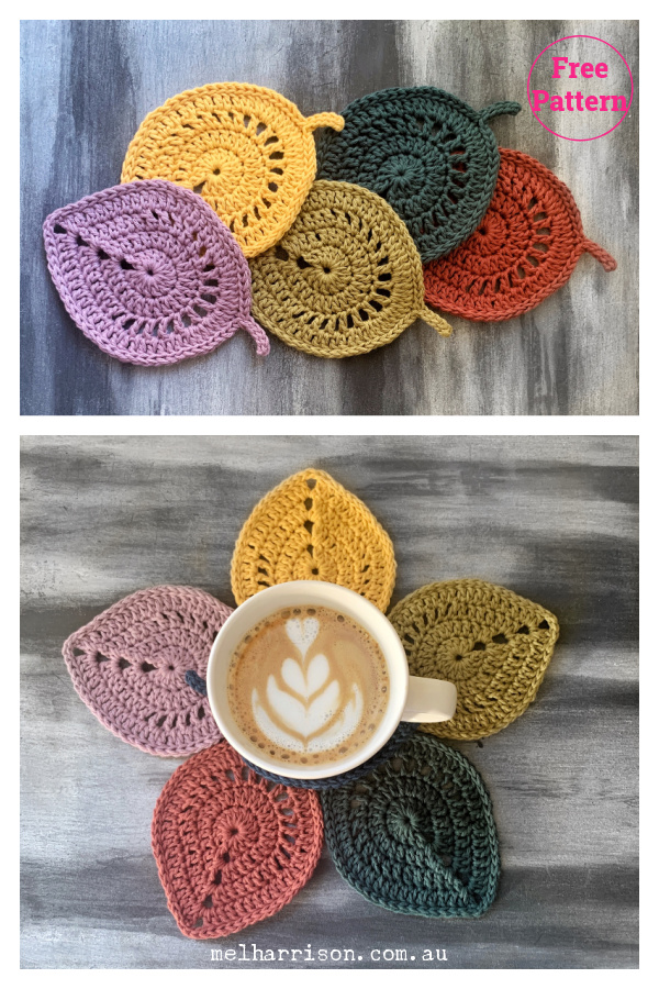 Leafling Coster Free Crochet Pattern