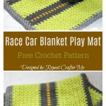 Race Car Blanket Play Mat Free Crochet Pattern